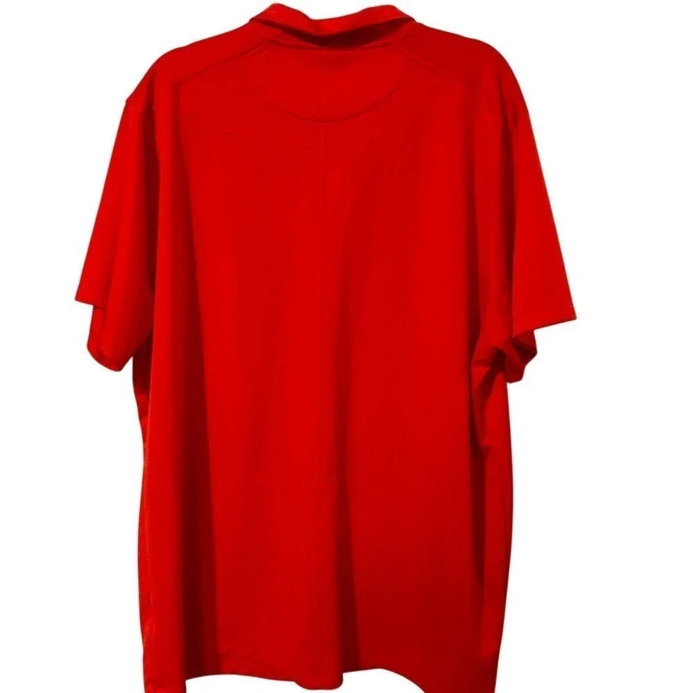Nike Red Dri-Fit Short Sleeve Polo Shirt Top